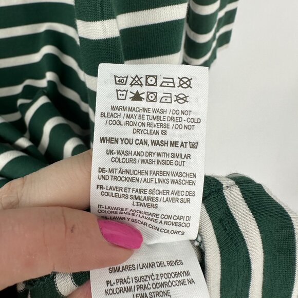 Boden Green and White Striped Dress - Picture 8 of 8